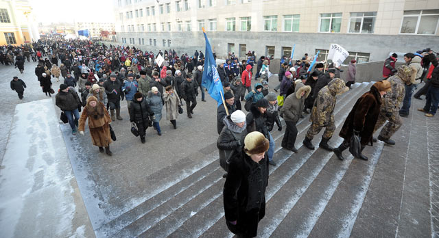 Первоуральцы приняли участие в «путинском» митинге