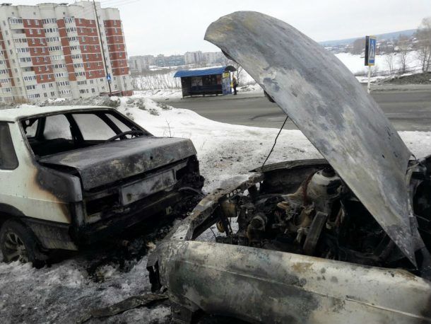 В ногинске сгорел автомобиль