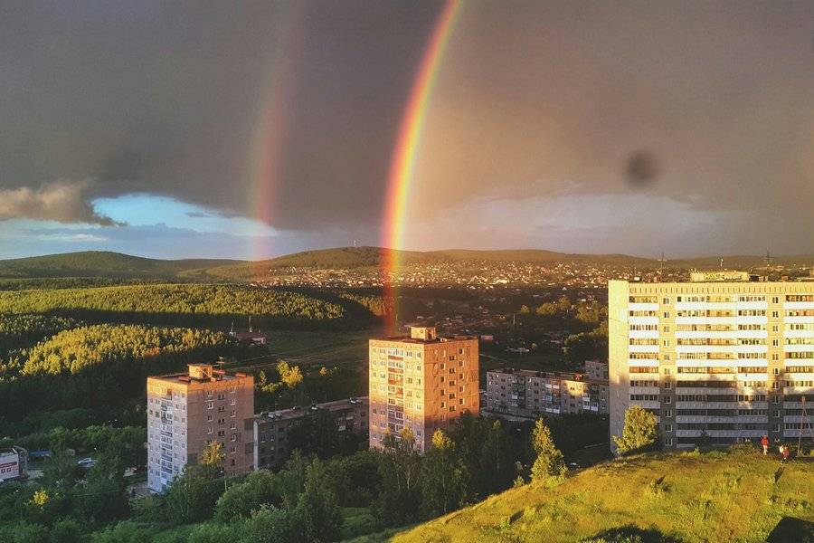 Первоуральск. Климат Первоуральск. Виды Первоуральска. Радуга Первоуральск.