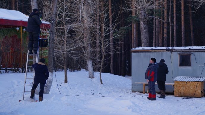 Ледяной городок в кемерово фото