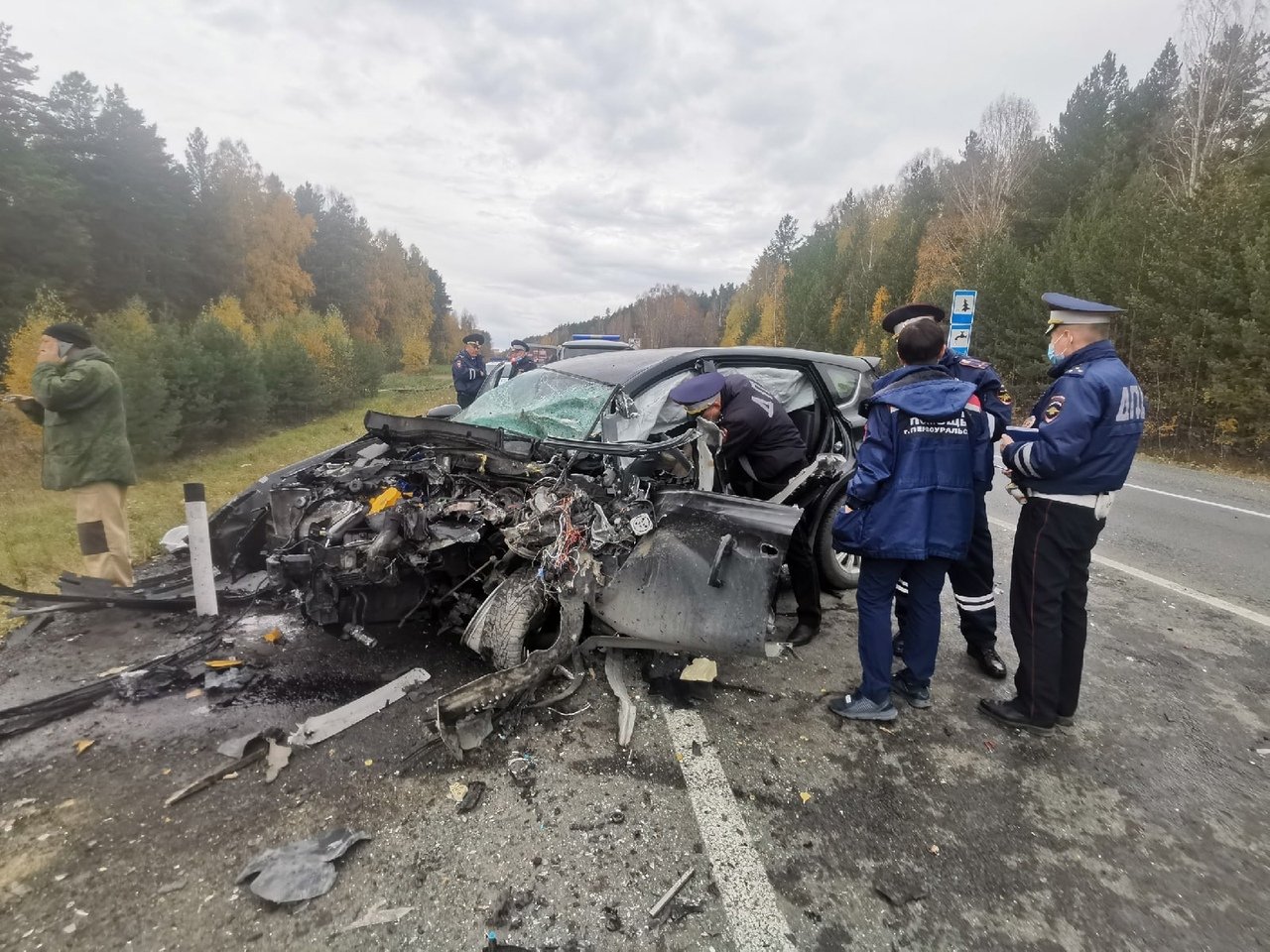 На трассе у Первоуральска случилось массовое ДТП — Городские вести