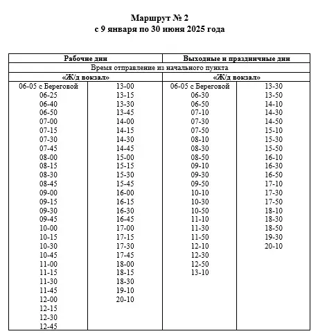 Маршрут № 2